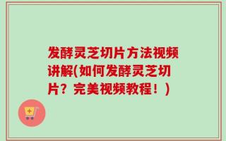 发酵灵芝切片方法视频讲解(如何发酵灵芝切片？完美视频教程！)