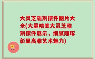大灵芝雕刻摆件图片大全(大量精美大灵芝雕刻摆件展示，细腻雕琢彰显高雅艺术魅力)