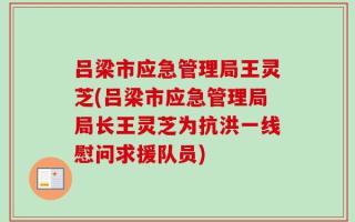 吕梁市应急管理局王灵芝(吕梁市应急管理局局长王灵芝为抗洪一线慰问求援队员)