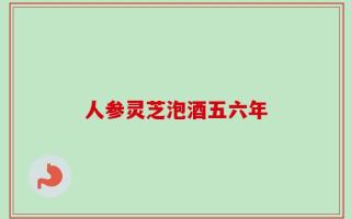人参灵芝泡酒五六年