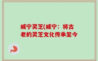 威宁灵芝(威宁：将古老的灵芝文化传承至今