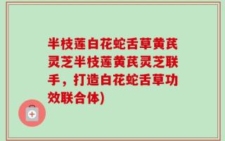 半枝莲白花蛇舌草黄芪灵芝半枝莲黄芪灵芝联手，打造白花蛇舌草功效联合体)