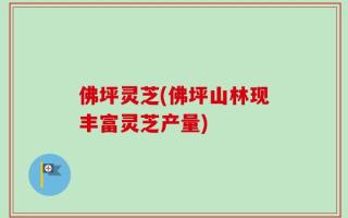 佛坪灵芝(佛坪山林现丰富灵芝产量)