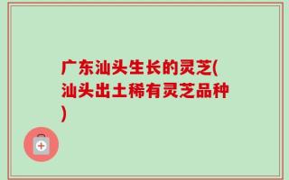 广东汕头生长的灵芝(汕头出土稀有灵芝品种)