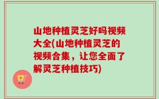 山地种植灵芝好吗视频大全(山地种植灵芝的视频合集，让您全面了解灵芝种植技巧)