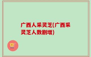 广西人采灵芝(广西采灵芝人数剧增)