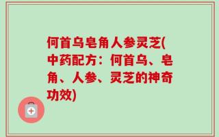 何首乌皂角人参灵芝(中药配方：何首乌、皂角、人参、灵芝的神奇功效)