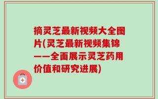 摘灵芝最新视频大全图片(灵芝最新视频集锦——全面展示灵芝药用价值和研究进展)