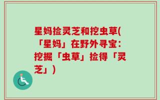 星妈捡灵芝和挖虫草(「星妈」在野外寻宝：挖掘「虫草」捡得「灵芝」)