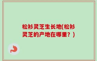 松衫灵芝生长地(松衫灵芝的产地在哪里？)