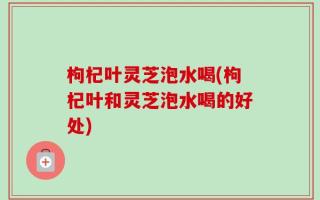 枸杞叶灵芝泡水喝(枸杞叶和灵芝泡水喝的好处)