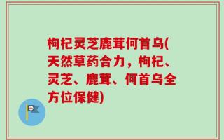 枸杞灵芝鹿茸何首乌(天然草药合力，枸杞、灵芝、鹿茸、何首乌全方位保健)
