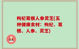 枸杞葛根人参灵芝(五种健康食材：枸杞、葛根、人参、灵芝)