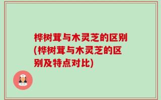 桦树茸与木灵芝的区别(桦树茸与木灵芝的区别及特点对比)