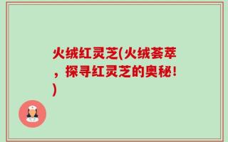 火绒红灵芝(火绒荟萃，探寻红灵芝的奥秘！)