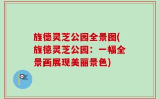 旌德灵芝公园全景图(旌德灵芝公园：一幅全景画展现美丽景色)