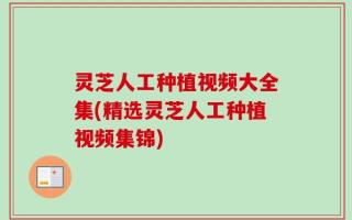 灵芝人工种植视频大全集(精选灵芝人工种植视频集锦)