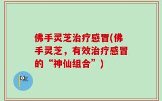 佛手灵芝治疗感冒(佛手灵芝，有效治疗感冒的“神仙组合”)