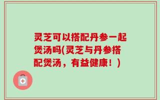灵芝可以搭配丹参一起煲汤吗(灵芝与丹参搭配煲汤，有益健康！)