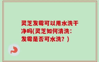 灵芝发霉可以用水洗干净吗(灵芝如何清洗：发霉是否可水洗？)