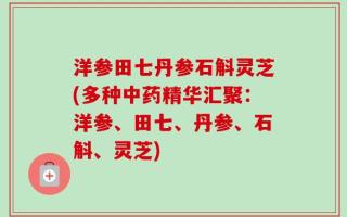 洋参田七丹参石斛灵芝(多种中药精华汇聚：洋参、田七、丹参、石斛、灵芝)