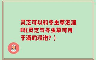 灵芝可以和冬虫草泡酒吗(灵芝与冬虫草可用于酒的浸泡？)