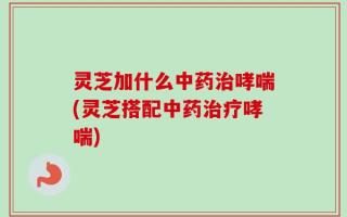 灵芝加什么中药治哮喘(灵芝搭配中药治疗哮喘)