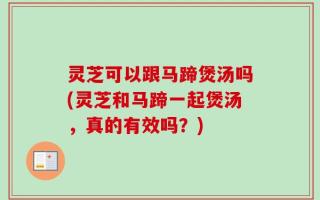 灵芝可以跟马蹄煲汤吗(灵芝和马蹄一起煲汤，真的有效吗？)