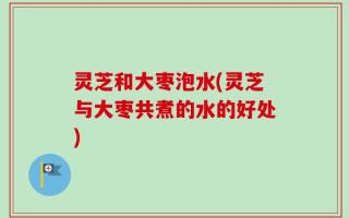 灵芝和大枣泡水(灵芝与大枣共煮的水的好处)