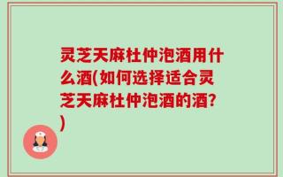 灵芝天麻杜仲泡酒用什么酒(如何选择适合灵芝天麻杜仲泡酒的酒？)