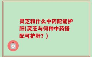 灵芝和什么中药配能护肝(灵芝与何种中药搭配可护肝？)