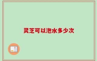 灵芝可以泡水多少次