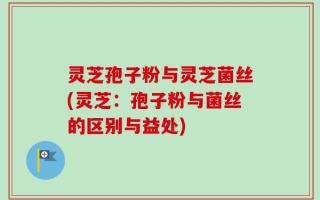 灵芝孢子粉与灵芝菌丝(灵芝：孢子粉与菌丝的区别与益处)