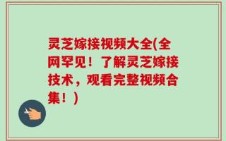 灵芝嫁接视频大全(全网罕见！了解灵芝嫁接技术，观看完整视频合集！)