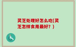 灵芝处理好怎么吃(灵芝怎样食用最好？)
