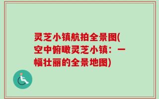灵芝小镇航拍全景图(空中俯瞰灵芝小镇：一幅壮丽的全景地图)