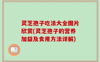 灵芝孢子吃法大全图片欣赏(灵芝孢子的营养加益及食用方法详解)