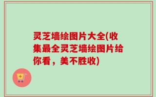 灵芝墙绘图片大全(收集最全灵芝墙绘图片给你看，美不胜收)