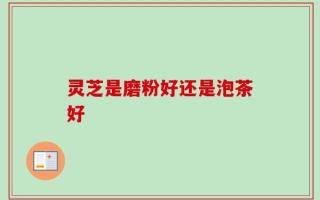 灵芝是磨粉好还是泡茶好