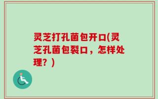 灵芝打孔菌包开口(灵芝孔菌包裂口，怎样处理？)