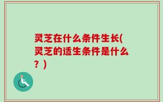 灵芝在什么条件生长(灵芝的适生条件是什么？)