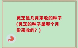 灵芝是几月采收的种子(灵芝的种子是哪个月份采收的？)