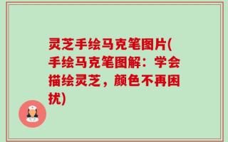 灵芝手绘马克笔图片(手绘马克笔图解：学会描绘灵芝，颜色不再困扰)