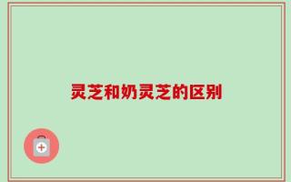 灵芝和奶灵芝的区别