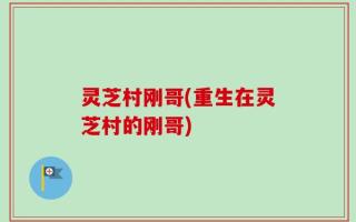 灵芝村刚哥(重生在灵芝村的刚哥)