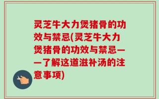 灵芝牛大力煲猪骨的功效与禁忌(灵芝牛大力煲猪骨的功效与禁忌——了解这道滋补汤的注意事项)