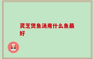 灵芝煲鱼汤用什么鱼最好