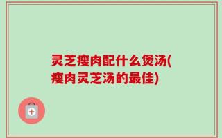 灵芝瘦肉配什么煲汤(瘦肉灵芝汤的最佳)