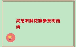 灵芝石斛花旗参茶树菇汤