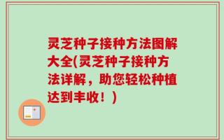 灵芝种子接种方法图解大全(灵芝种子接种方法详解，助您轻松种植达到丰收！)